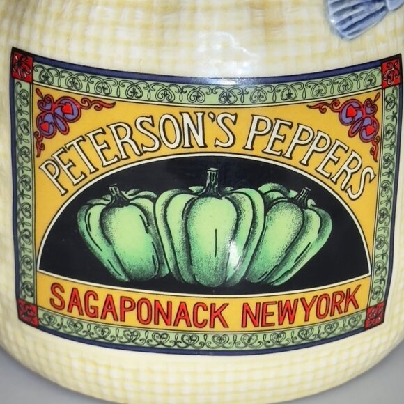 Vintage Petersons Peppers Ceramic Teapot With Lid - Picture 6 of 11